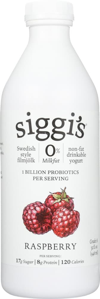 Raspberry Non-fat Drinkable Yogurt, 32 fl oz